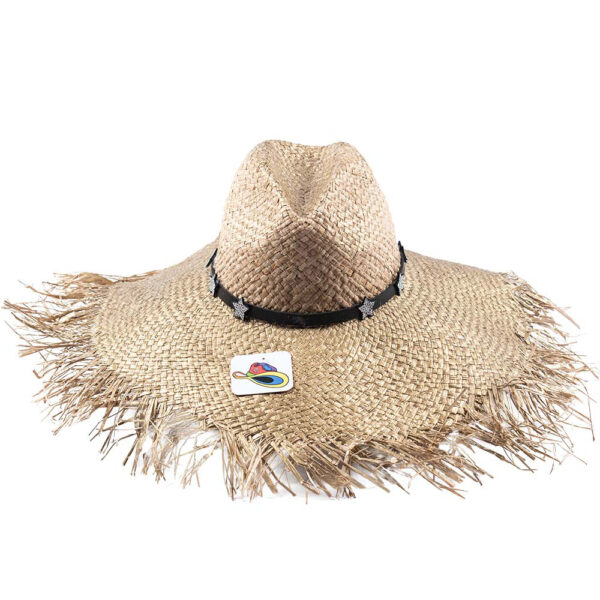Chapeau Raphia Etoiles