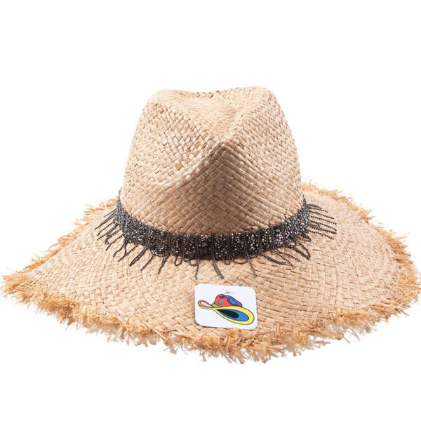 Raffia Hat Silver
