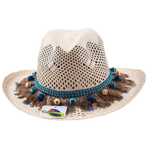 Panama-hat Brown Feathers
