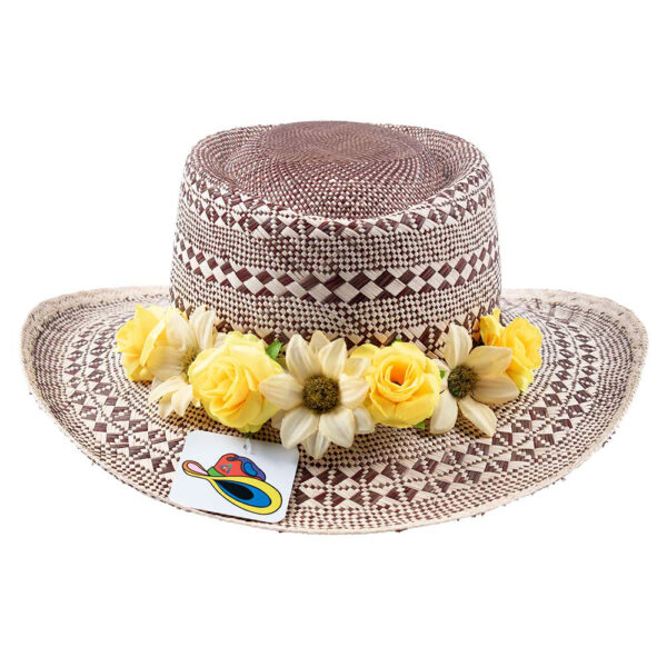Panama Hat Aux Fleurs Jaunes