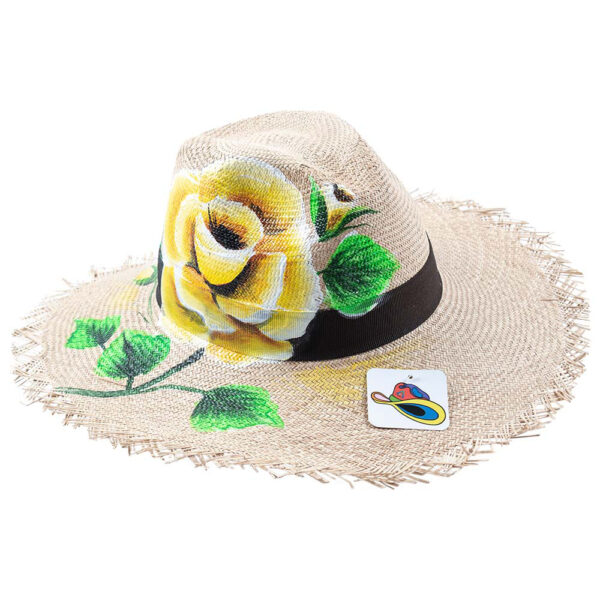 Panama-hat Rosa Amarilla