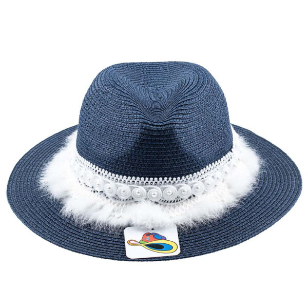 Panama Hat White Winter Rose