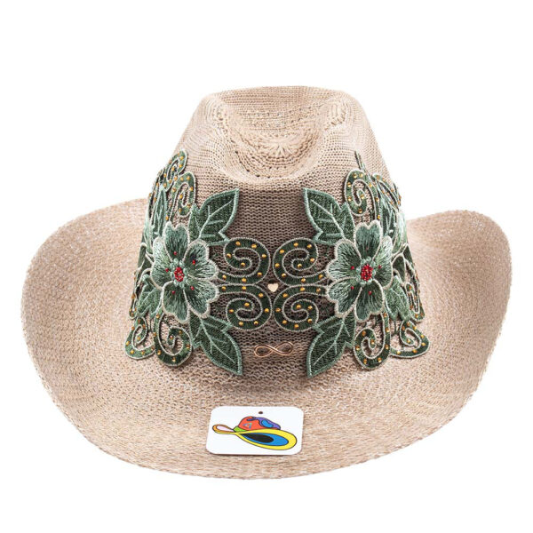 Cowboy Hat Flores Verdes