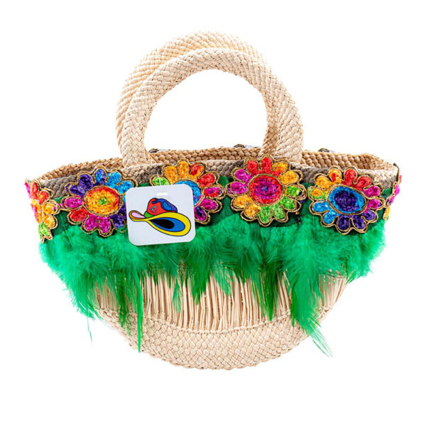 Beach Bag Made of Iraca Palm Flowers