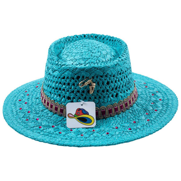 Fashion Hat Fantasía en Azul y Violeta