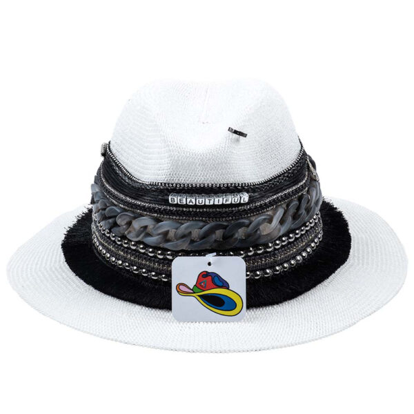 Fashion Hat Beautiful Black and White